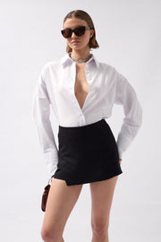 Basic Mini Shorts Black Skirt