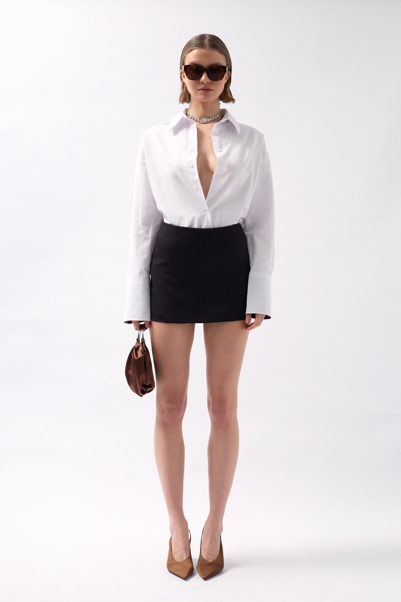 Basic Mini Shorts Black Skirt