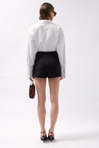 Basic Mini Shorts Black Skirt