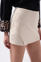 Basic Mini Shorts Stone Skirt