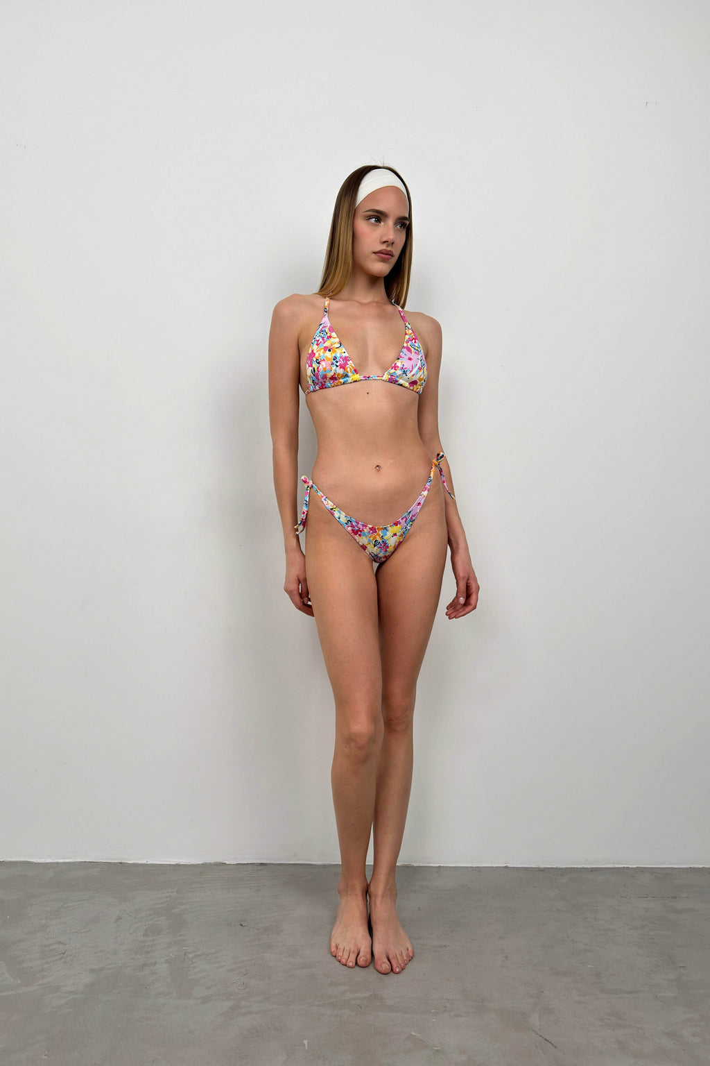 Printed Pink Bikini Set