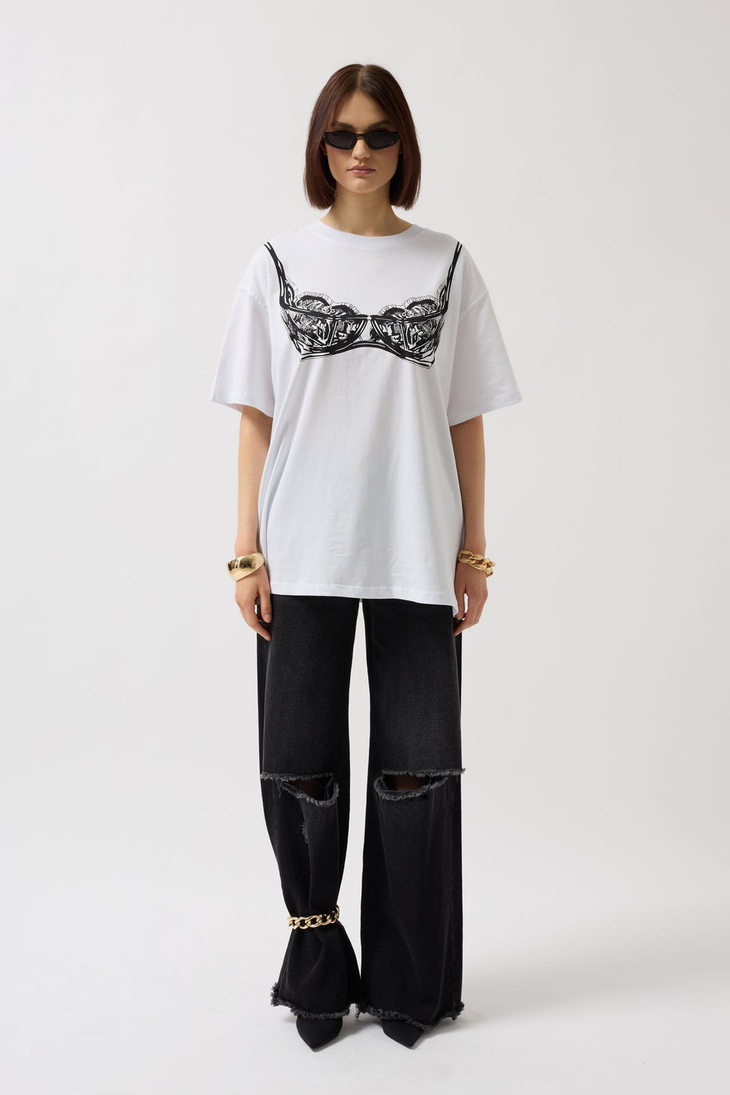 Underwear Detail White T-Shirt