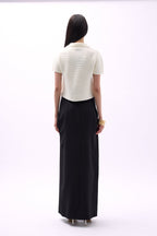 Peter Pan Collar Buttoned Ecru Blouse