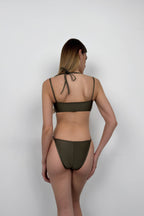 Waist Cut-Out Green Monokini