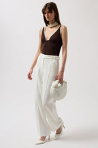 Waist Waist White Pants