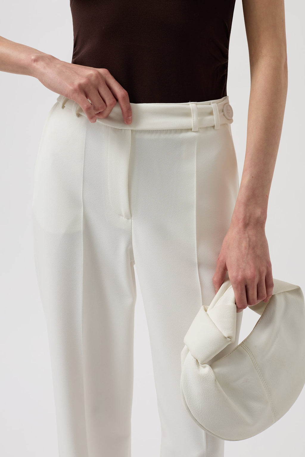 Waist Waist White Pants