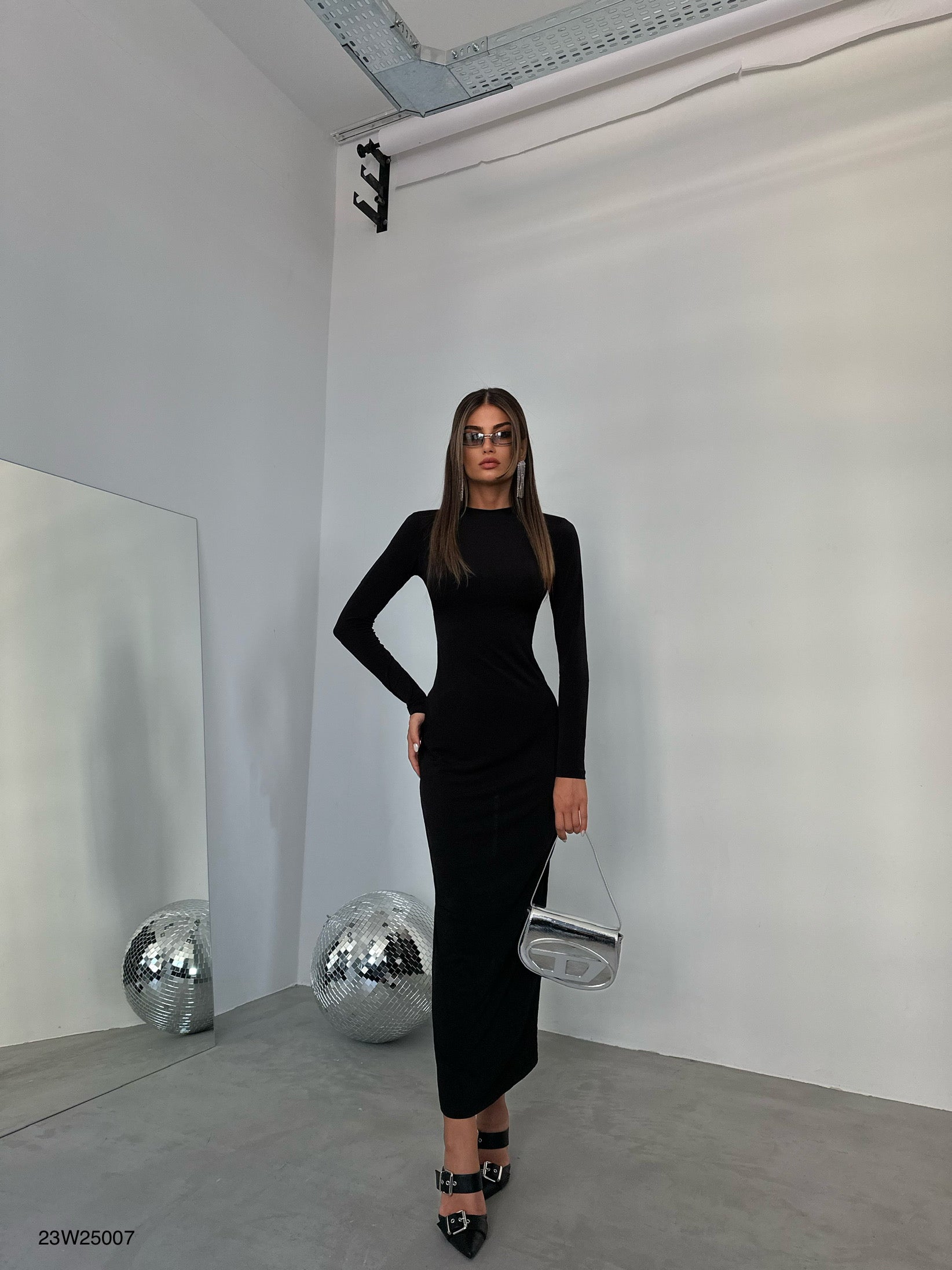 Crew Neck Maxi Dress