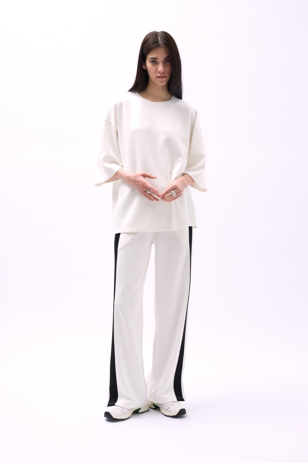 Crew Neck Oversize White T-Shirt