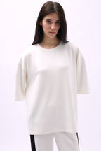 Crew Neck Oversize White T-Shirt