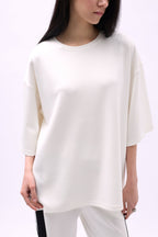 Crew Neck Oversize White T-Shirt