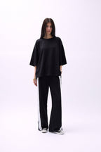 Crew Neck Oversize Black T-Shirt