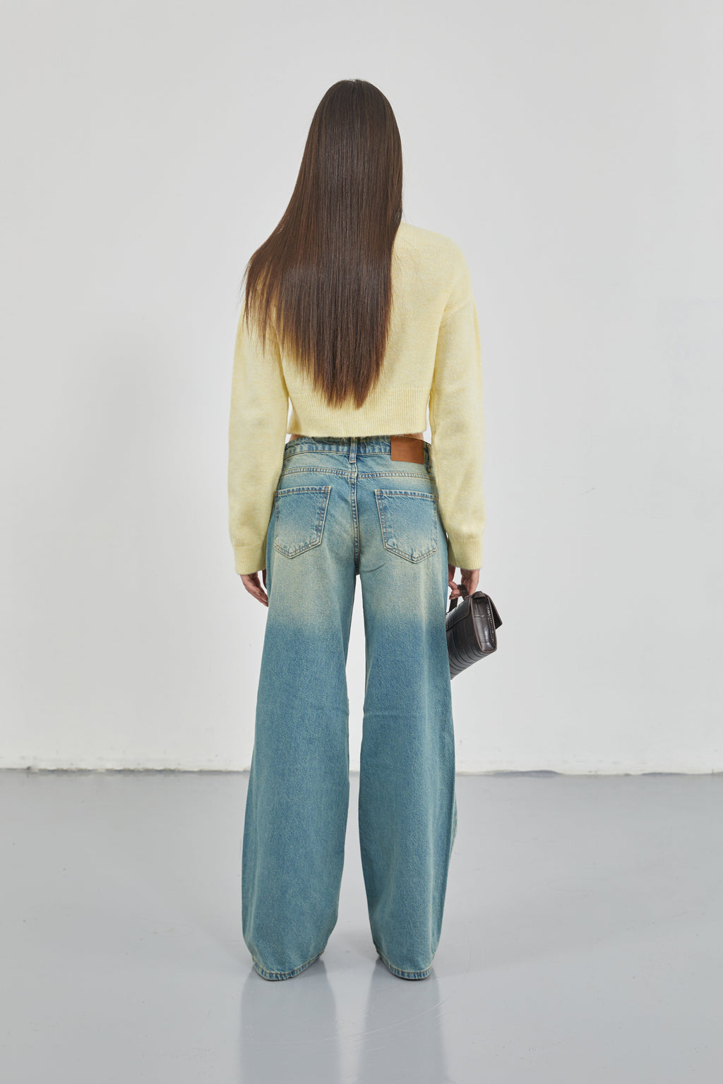 Low Waist Diz Layered Blue Jeans