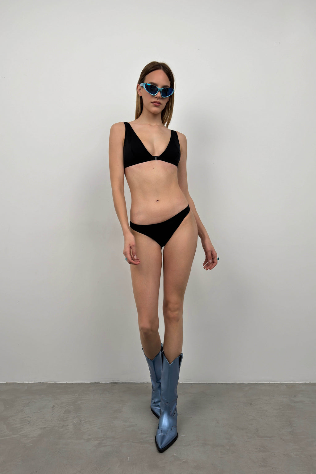 Black Bralet Bikini Takim