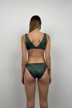 Green Bralette Bikini Set