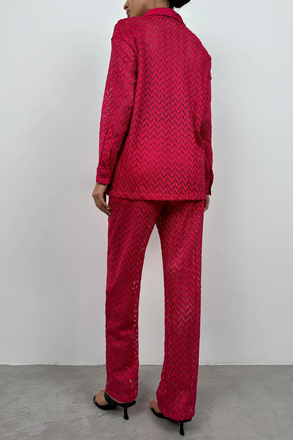 Brode Fuchsia Shirt Pants Set