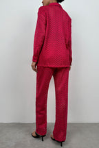 Brode Fuchsia Shirt Pants Set