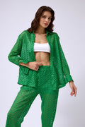 Brode Green Shirt Pants Set