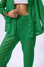 Brode Green Shirt Pants Set