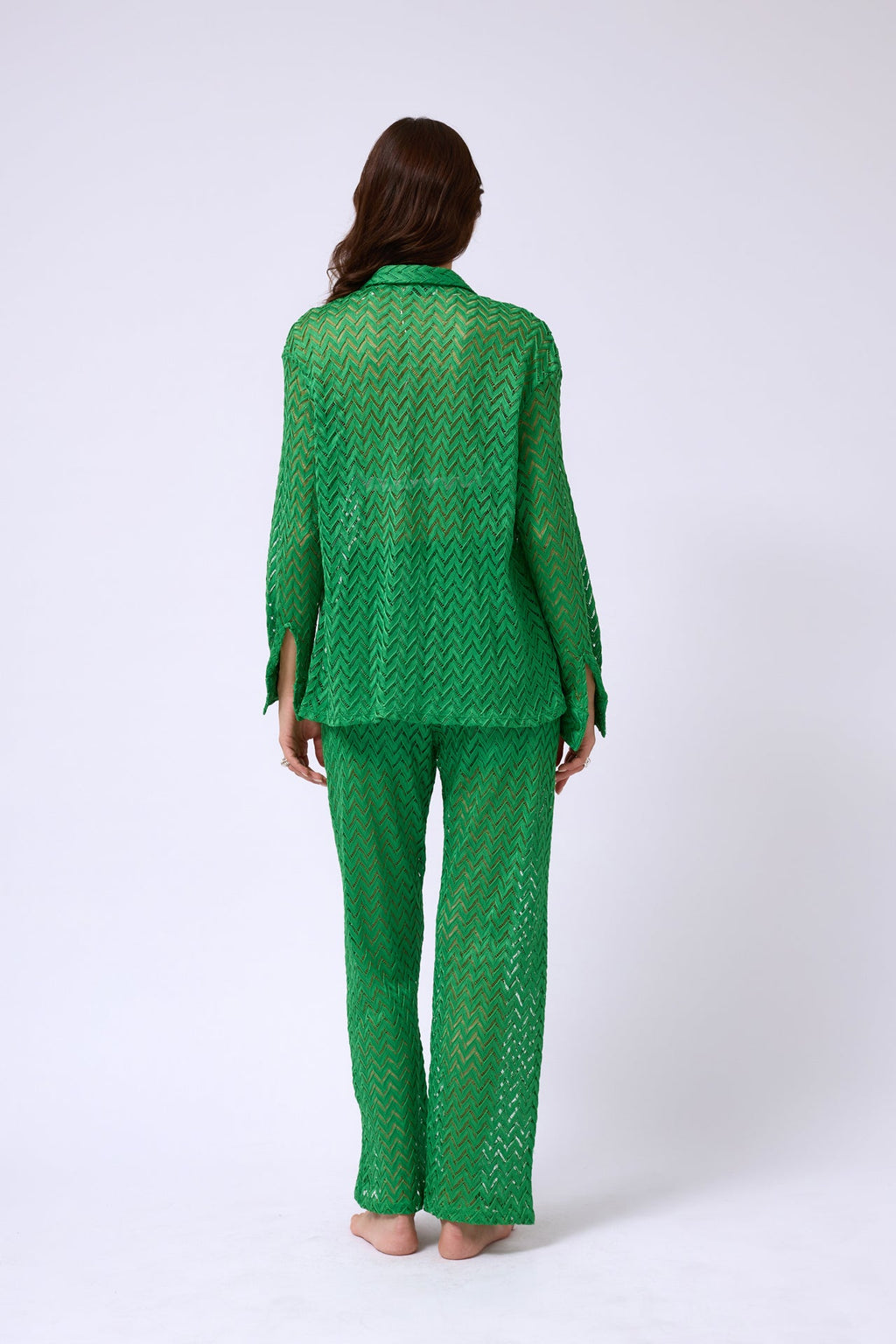 Brode Green Shirt Pants Set