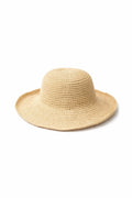 Beige Bucket Straw Hat