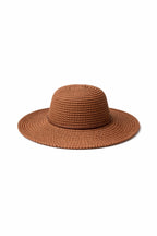 Brown Bucket Straw Hat