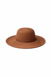 Brown Bucket Straw Hat
