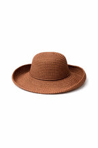 Brown Bucket Straw Hat