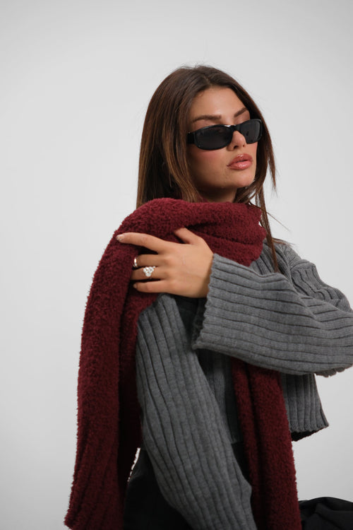 Bouclé Burgundy Atki