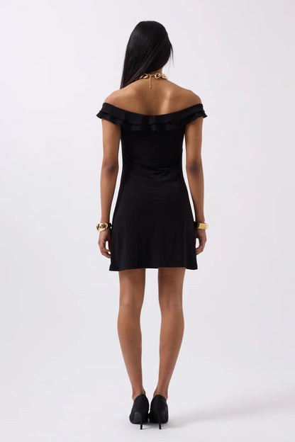 Ruched Detail Off Shoulder Mini Dress