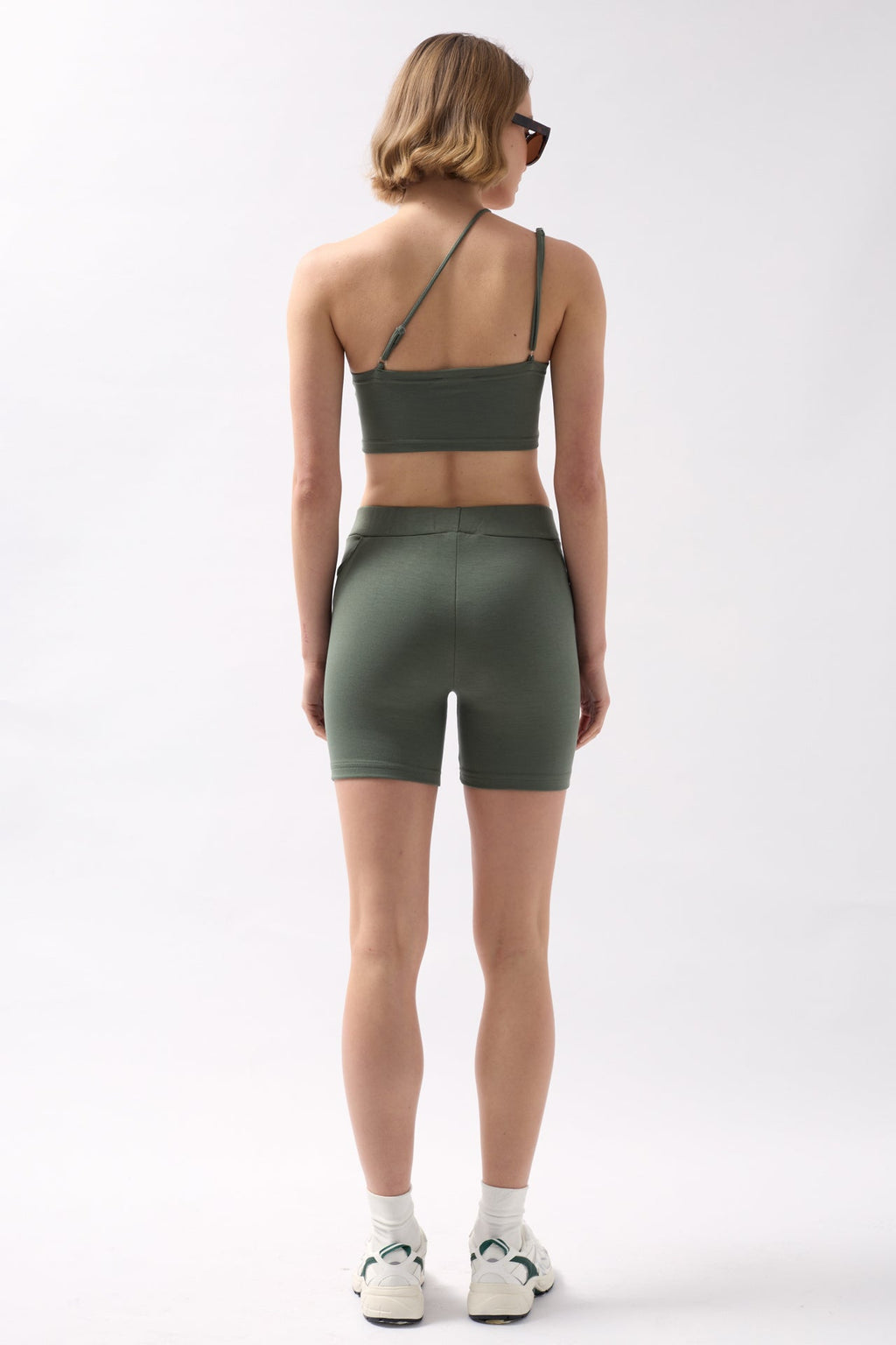 Cross Strap Khaki Bra