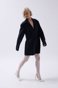Jacket Collar Navy Mini Dress