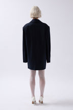 Jacket Collar Navy Mini Dress