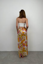 Double Slit Patterned Color Pareo