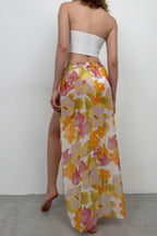 Double Slit Patterned Color Pareo
