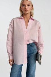 Striped Pink Oversized Shirt