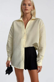Striped Yellow Oversized Shirt