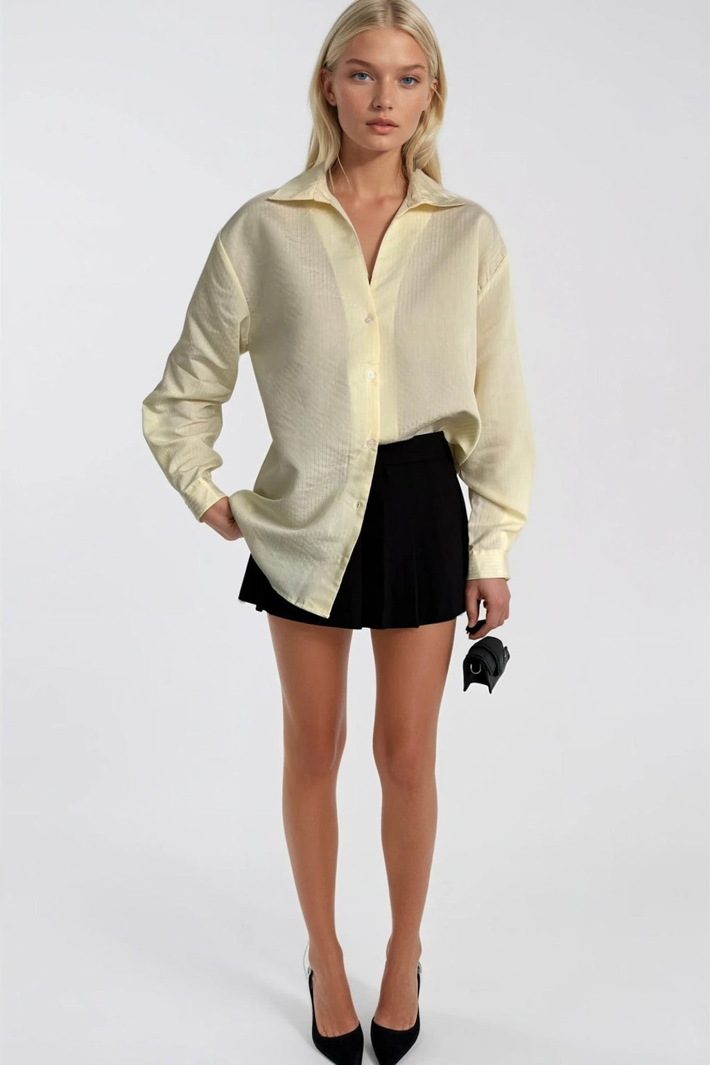 Striped Yellow Oversize Shirt