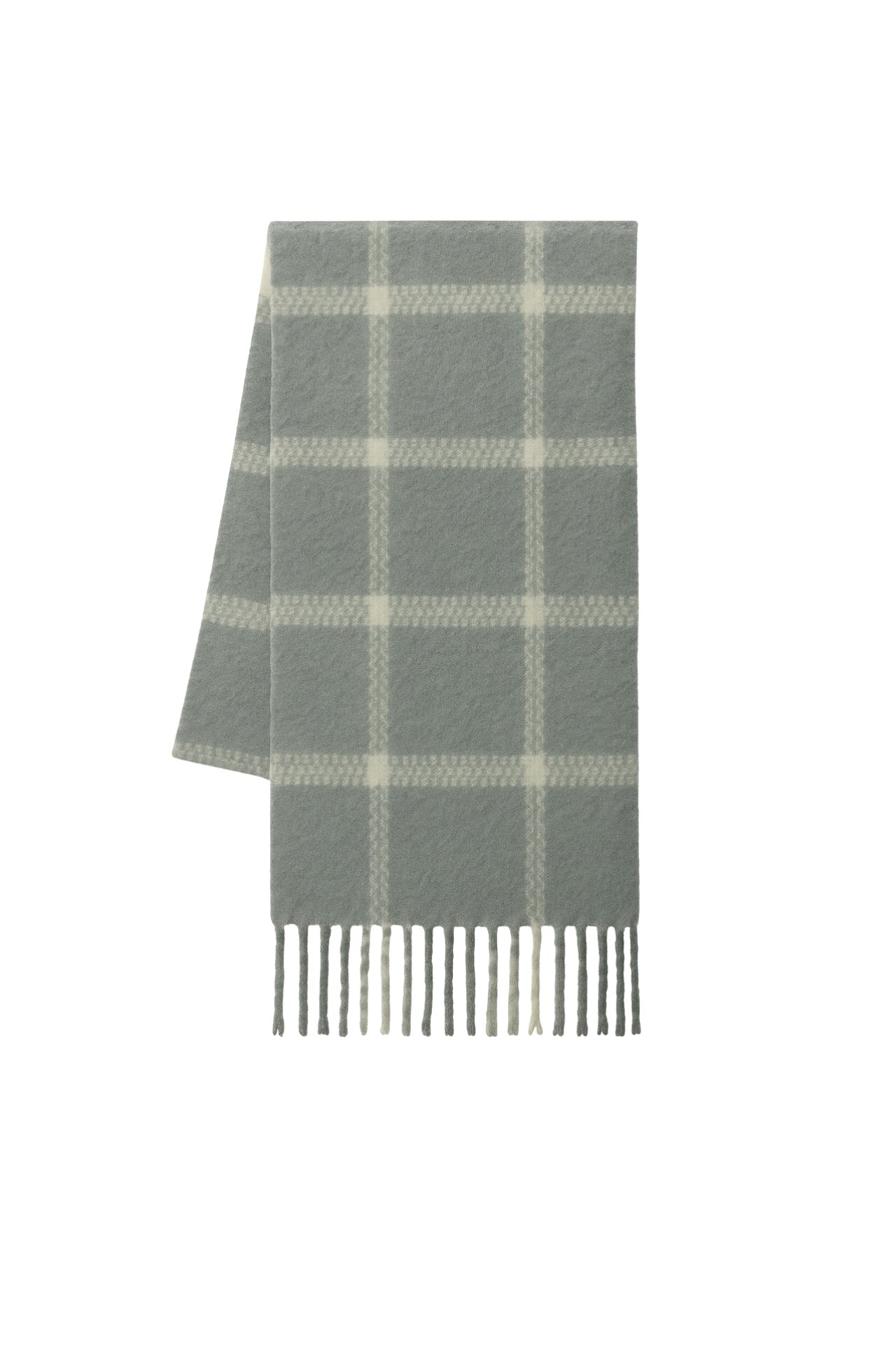 Striped Soft-Textured Gray Shawl