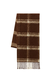 Striped Soft Textured Brown Shawl
