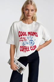 Cool Mom Printed White T-Shirt