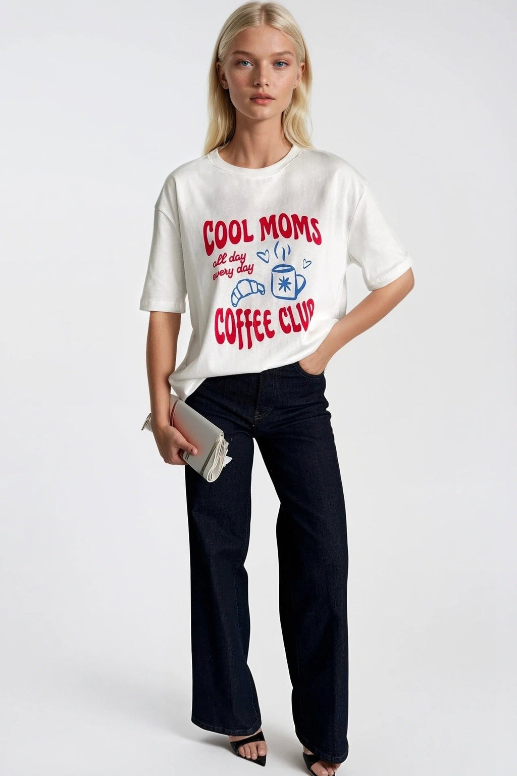 Cool Mom Print White T-Shirt