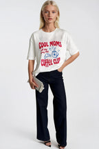 Cool Mom Print White T-Shirt