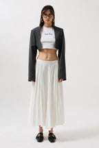 Crop Blazer Gray Jacket