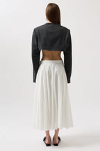 Crop Blazer Gray Jacket