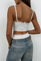 Lace Detail White Panty