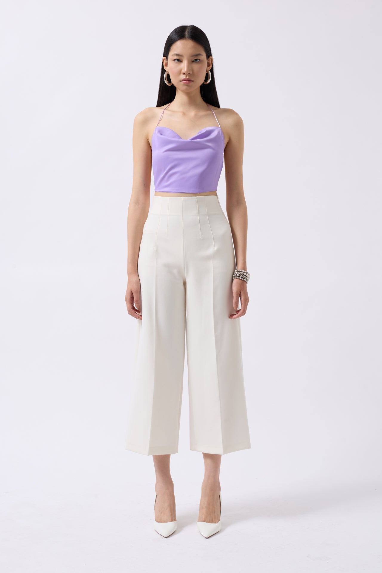 Degaje Neck Back Detay Lila Blouse