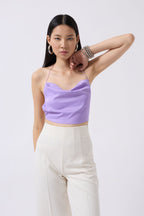 Degaje Neck Back Detay Lila Blouse