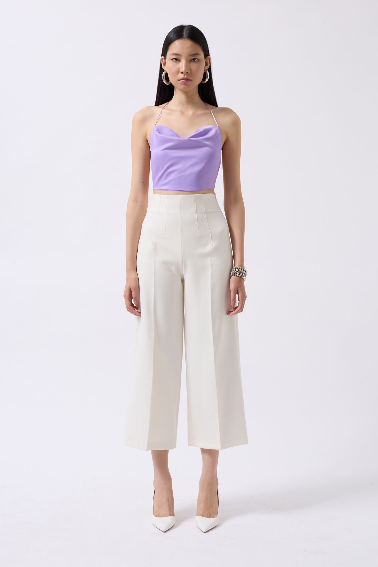 Degaje Neck Back Detay Lila Blouse