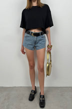 Blue Denim Shorts