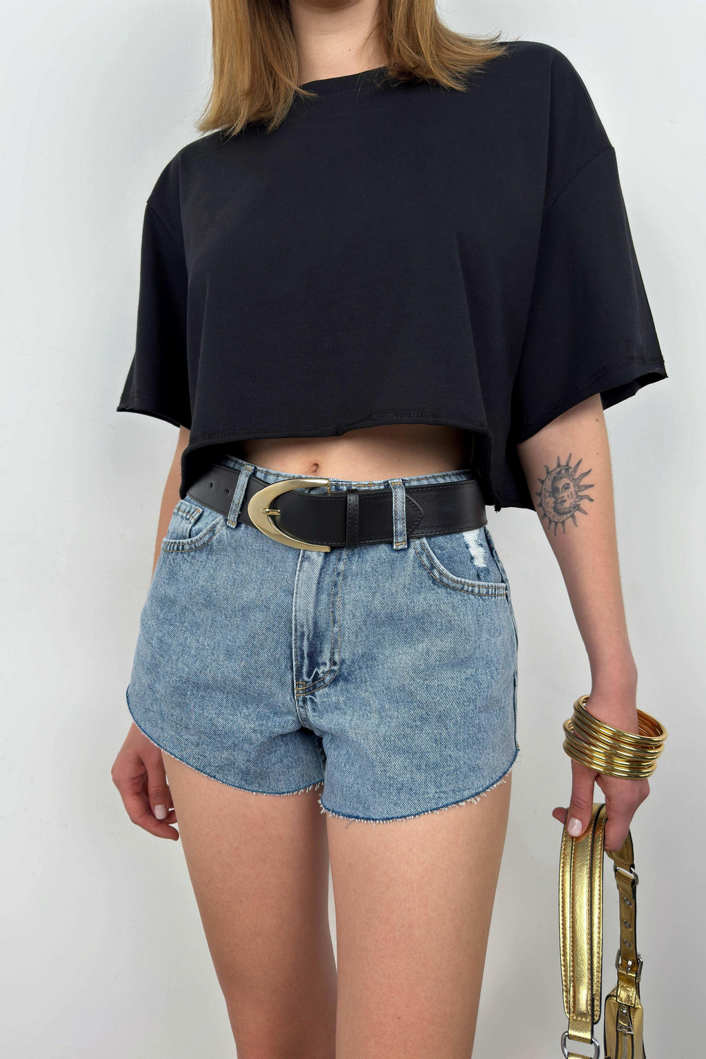 Blue Denim Shorts